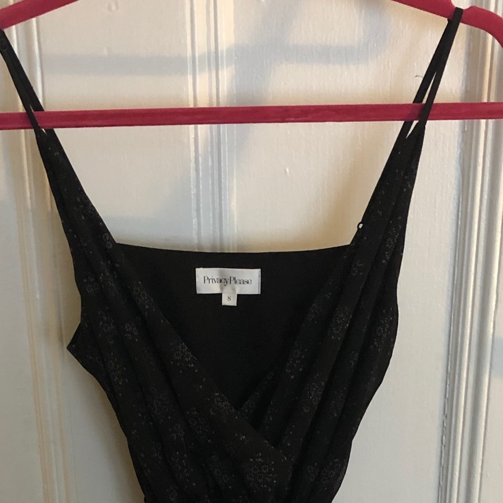 Privacy Please  Ambrose midi dress in black Amelia floral print, size small